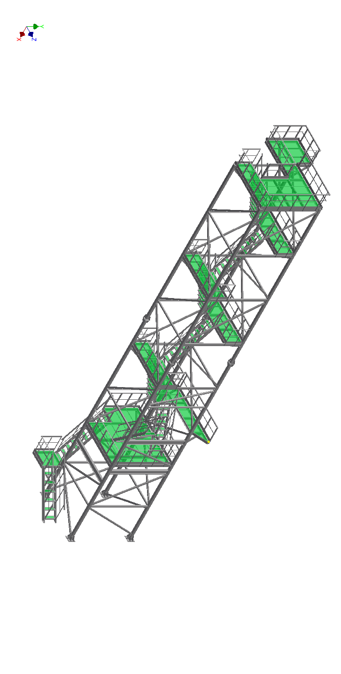 多层高空塔架3D数模图纸 STP格式